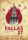 Cartel de Fallas 37. El arte en guerra